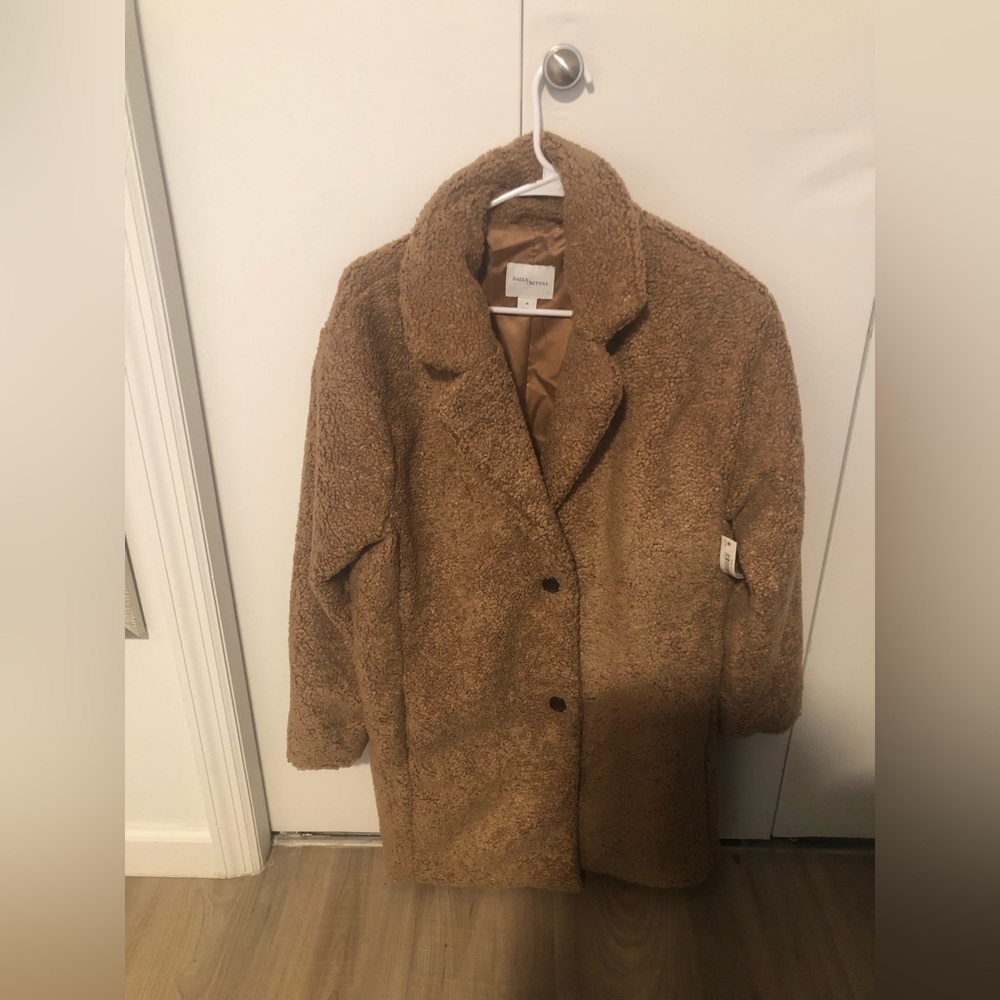 Teddy coat in tan